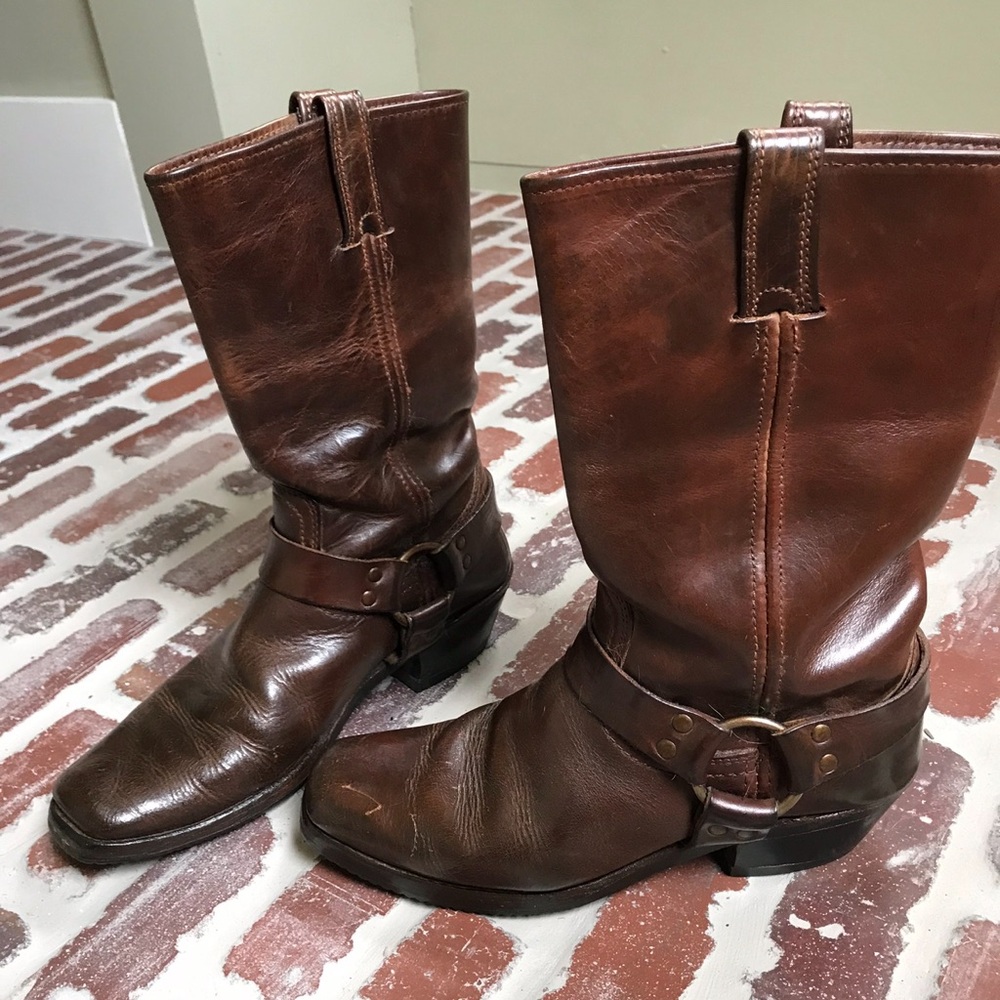 Vintage Frye Harness Boots SZ 10